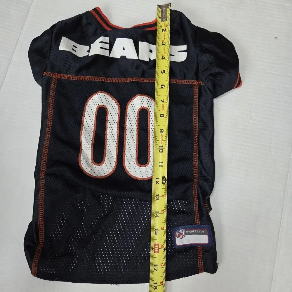 Pets First NFL Raglan Mesh Jersey Pet Dog Jersey Chicago Bears Football